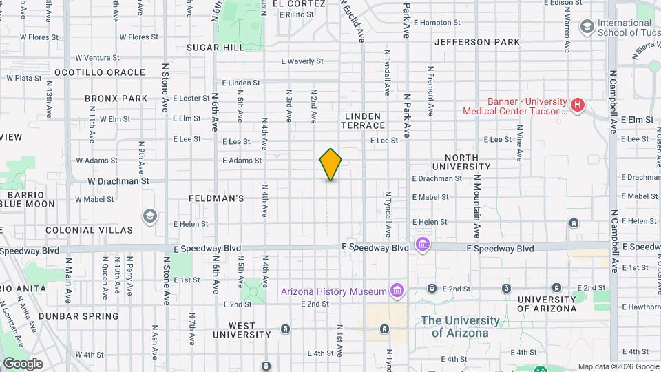 1319 N 1st Ave Map and Location Details