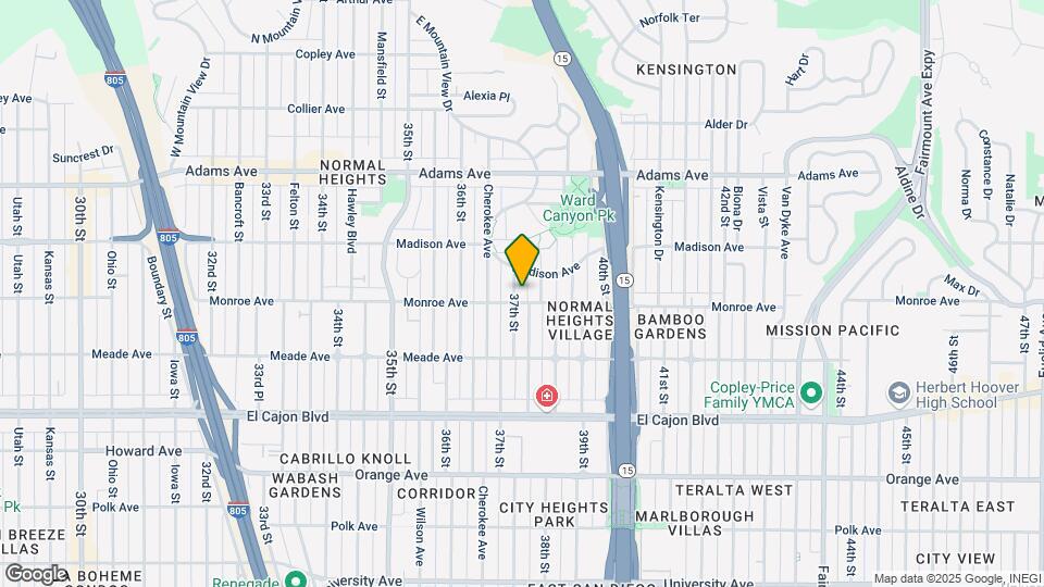 4511 37th St Map and Location Details