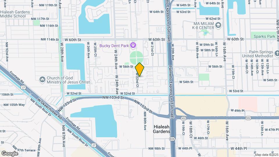 5301 W 22nd Ct, Unit # 5301 Map and Location Details