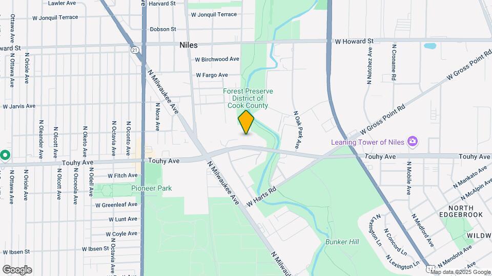 6878 W Touhy Ave, Unit D Map and Location Details