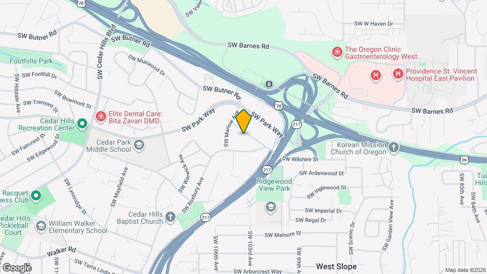 10341 SW Eastridge St Map and Location Details