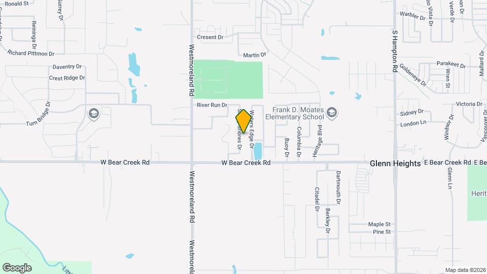 1600 Shady Shores Dr Map and Location Details