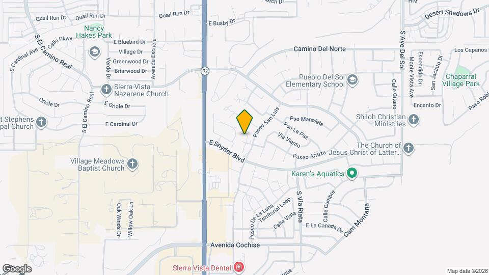 1361 Plaza Merito Map and Location Details