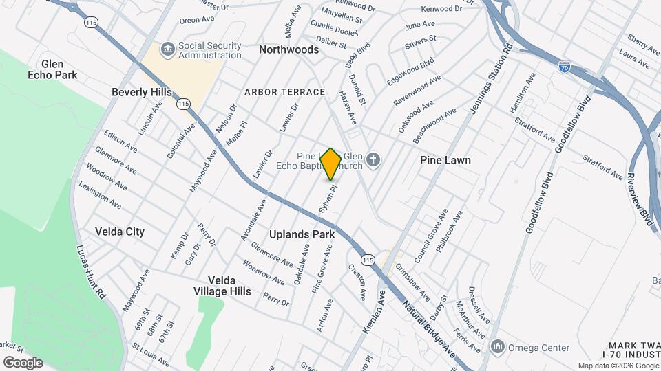 3723 Sylvan Pl Mapa y Detalles de la Ubicación