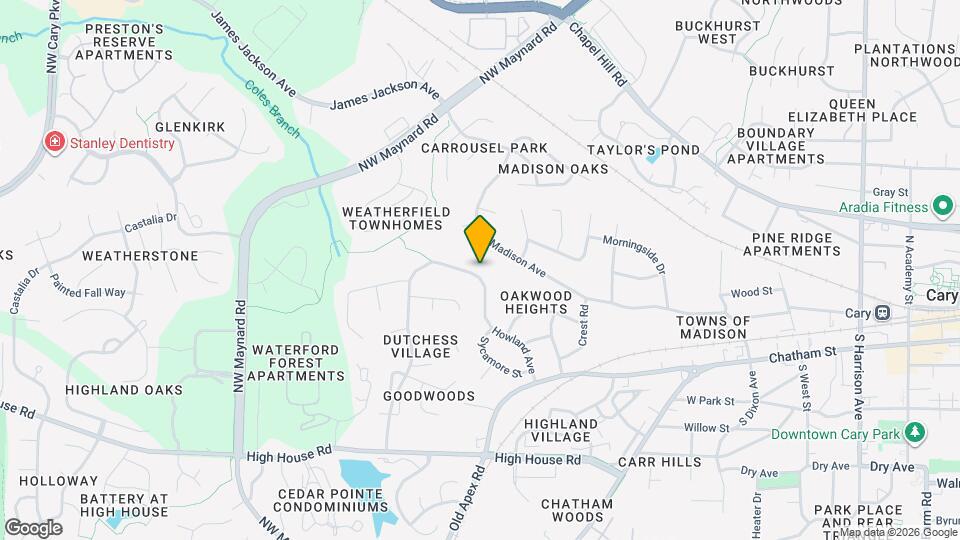 316 Howland Ave Map and Location Details