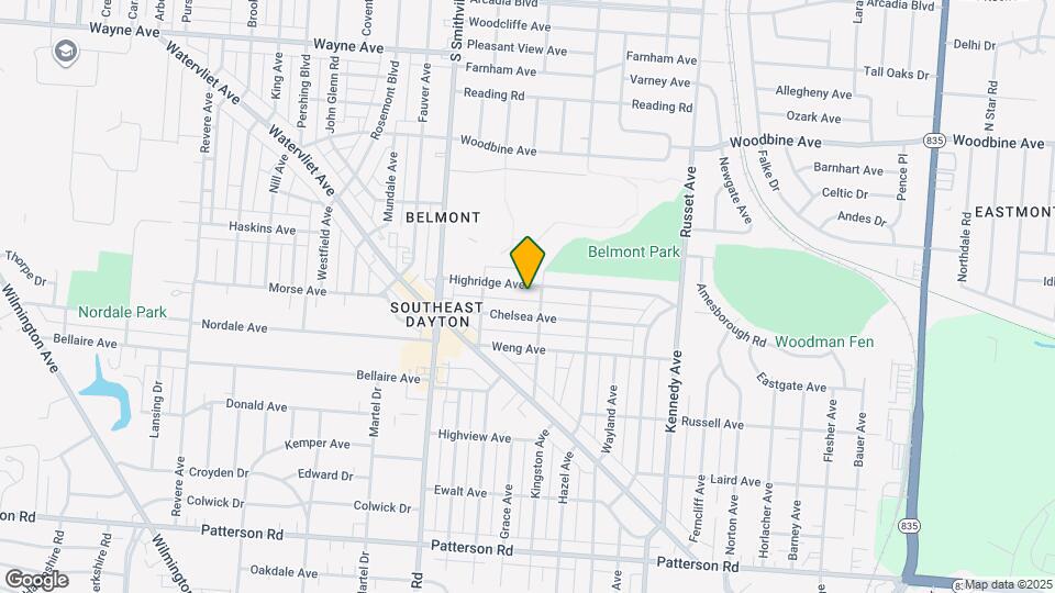 944 Highridge Ave Map and Location Details