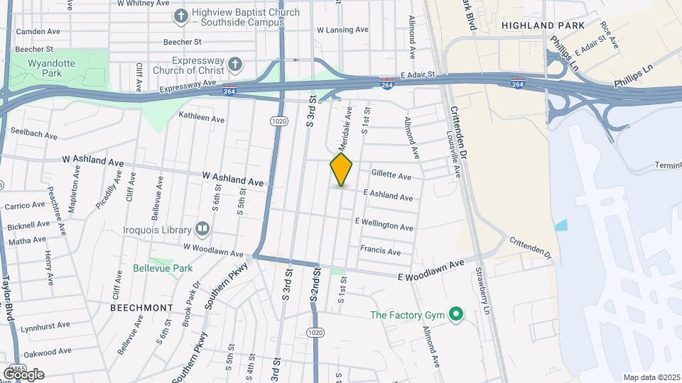 120 W Ashland Ave Map and Location Details