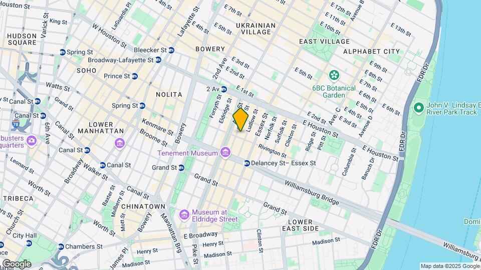 90 Rivington St Map and Location Details