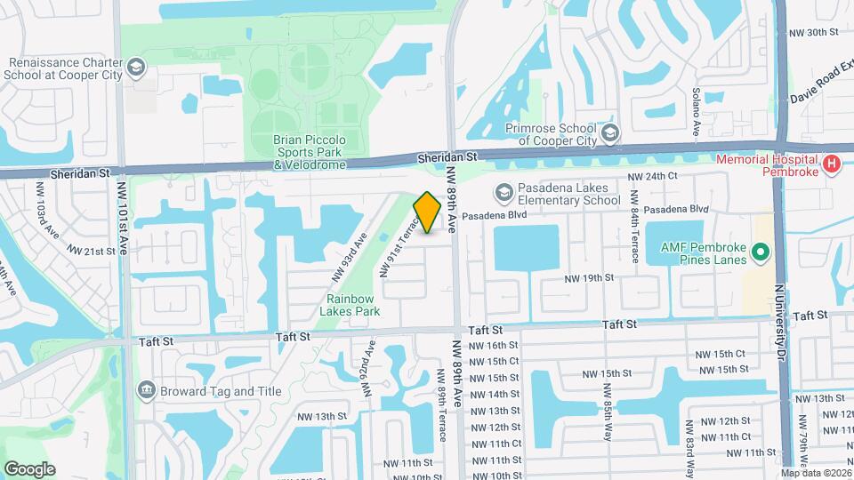 8951 NW 21st St Map and Location Details