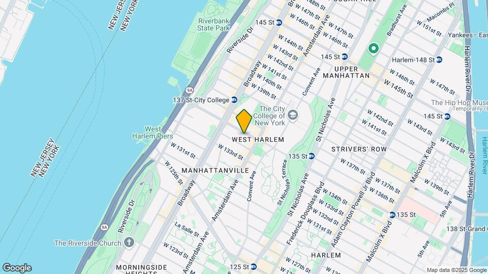 510 W 135th St Mapa y Detalles de la Ubicación