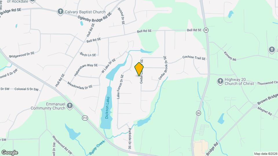 4737 Cedar Lake Dr SE Map and Location Details