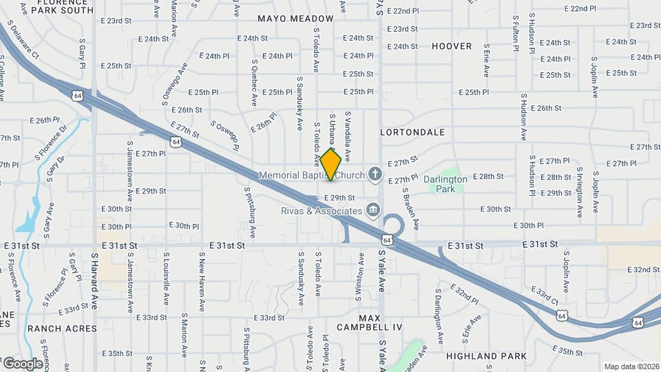 4518 E 28th St Map and Location Details
