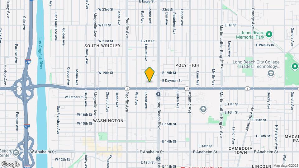 1830 Locust Ave Map and Location Details