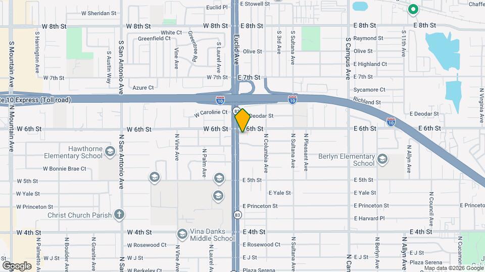 1446 N Euclid Ave Map and Location Details