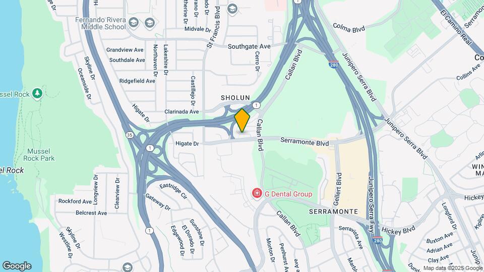 640 Serramonte Blvd Map and Location Details