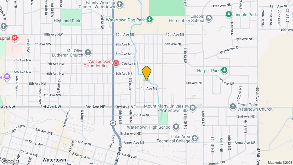 500 7th St NE Map and Location Details