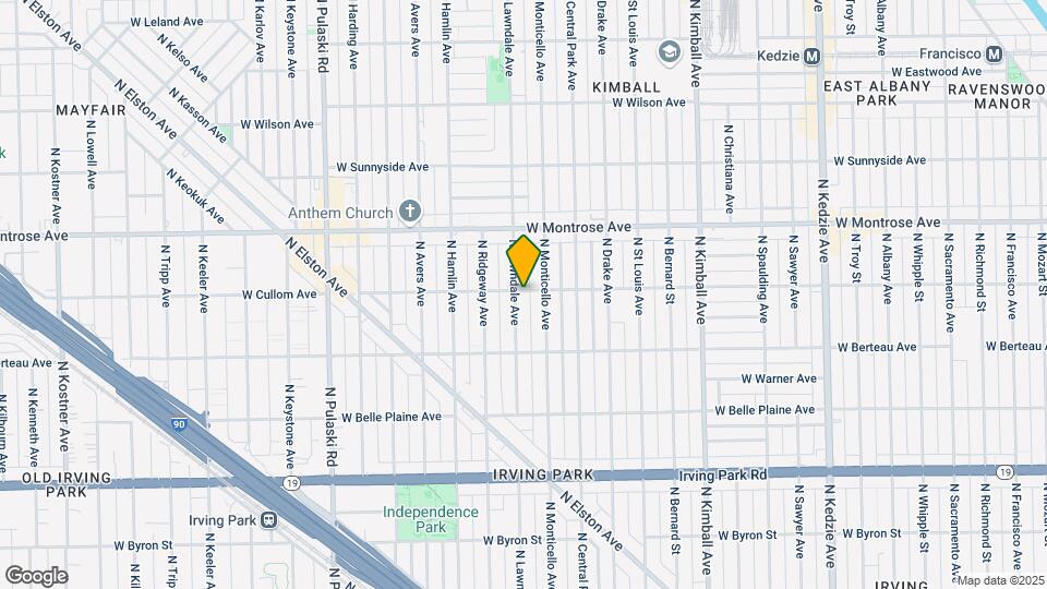 4259 N Lawndale Ave Map and Location Details