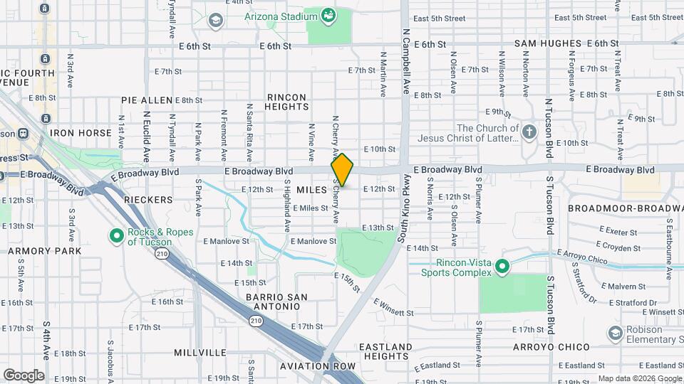 203 S Cherry Ave Map and Location Details