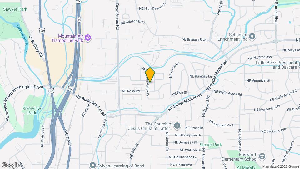 886 NE Hidden Valley Dr Map and Location Details