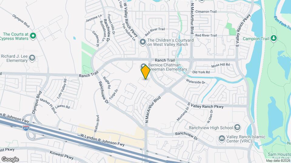 8707 W Valley Ranch Pkwy Mapa y Detalles de la Ubicación