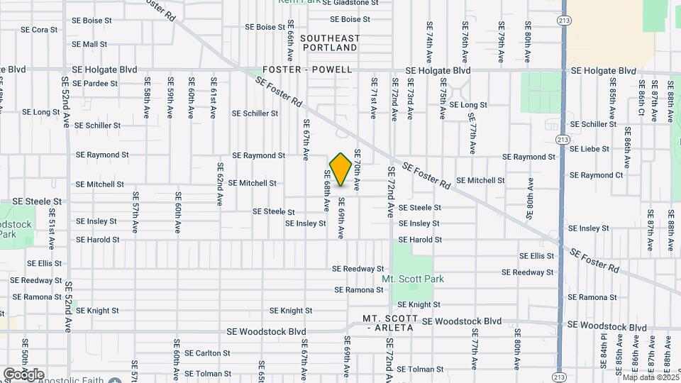 6827 SE Mitchell Ct Map and Location Details