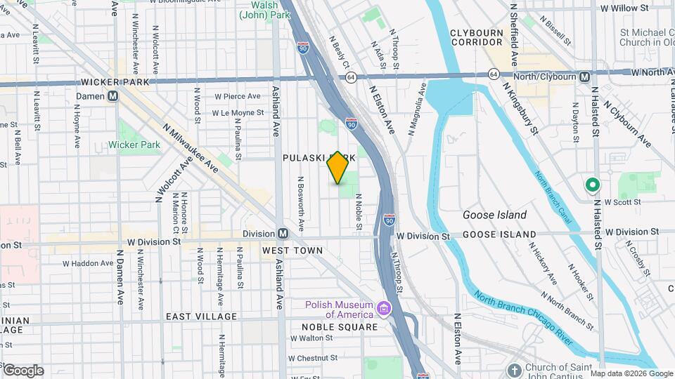 1318 N Cleaver St Map and Location Details