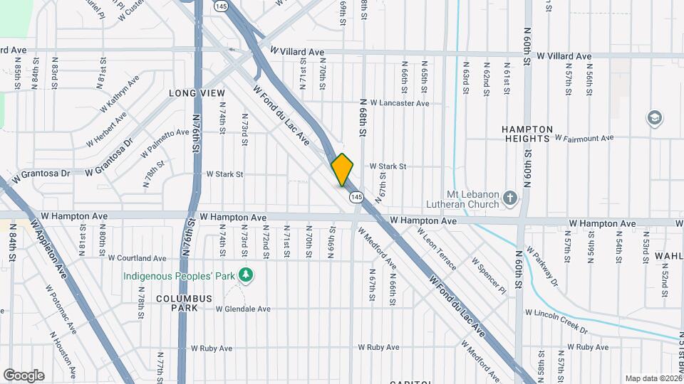 6841 W Fond du Lac Ave Mapa y Detalles de la Ubicación
