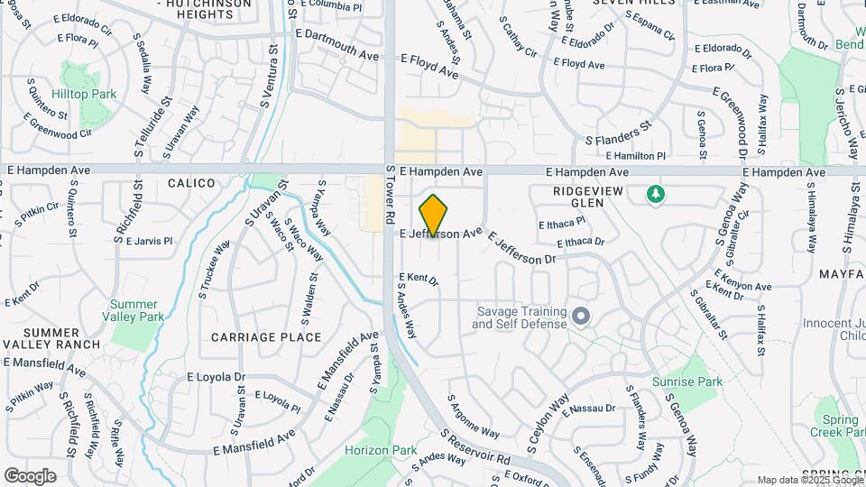 3615 S Argonne St Map and Location Details