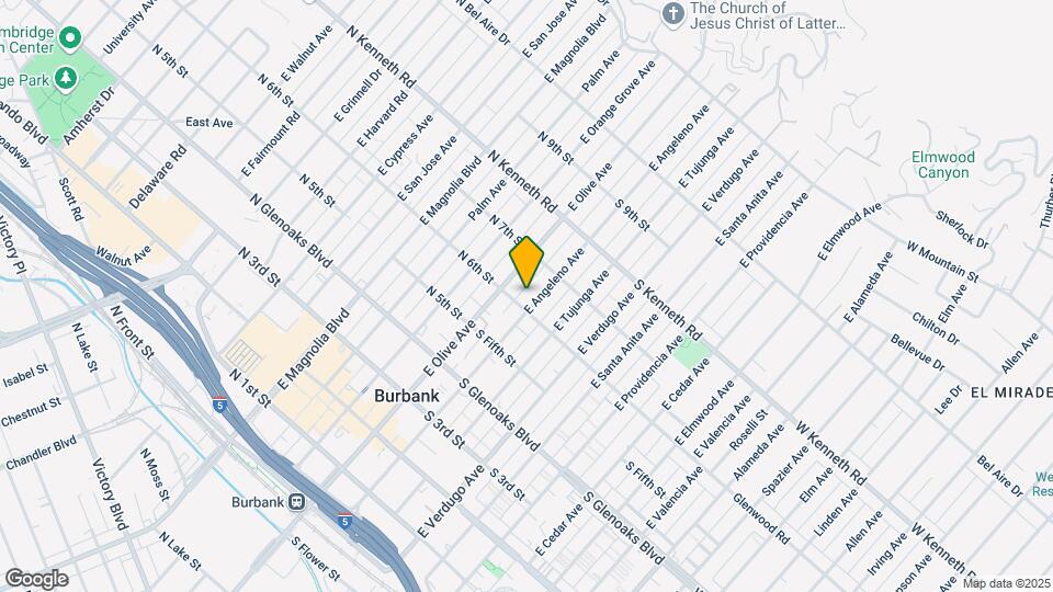 611 E Angeleno Apartments Mapa y Detalles de la Ubicación