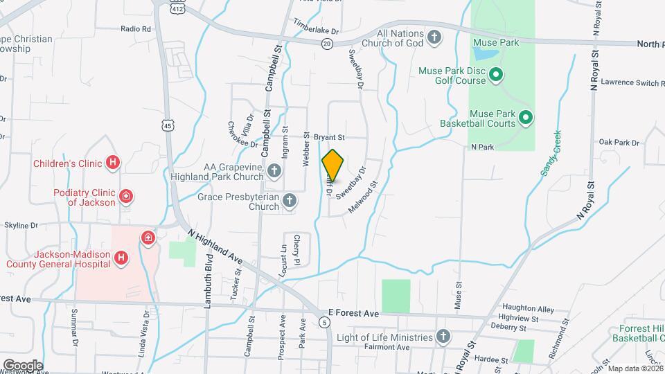 72 Briarcliff Dr Mapa y Detalles de la Ubicación