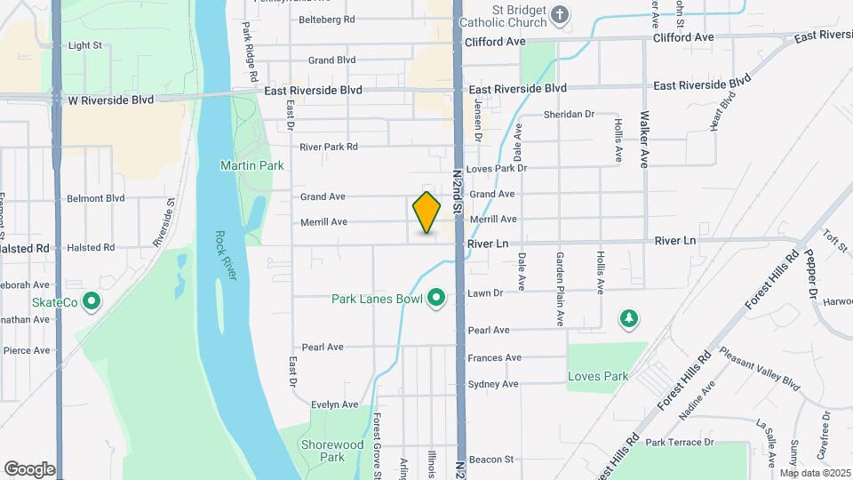 408 River Ln Map and Location Details