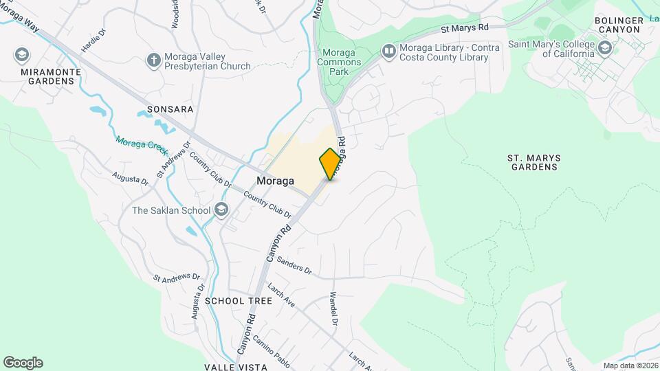 1541 Moraga Way Mapa y Detalles de la Ubicación