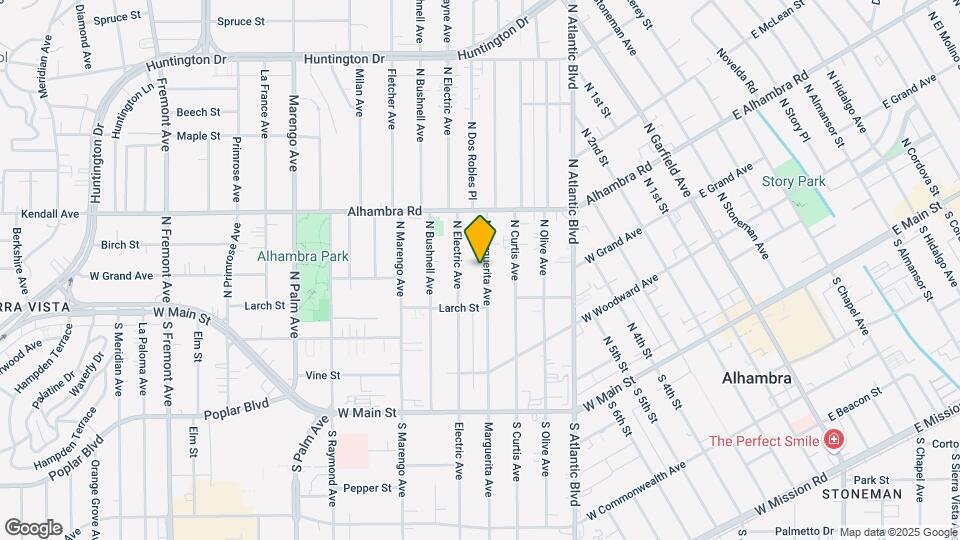 405 N Marguerita Ave Map and Location Details