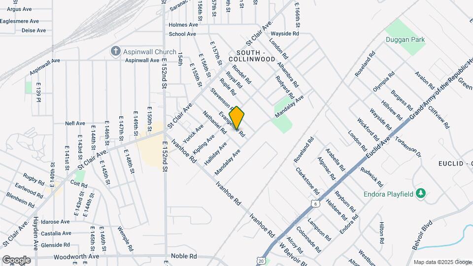 996 Evangeline Rd Map and Location Details