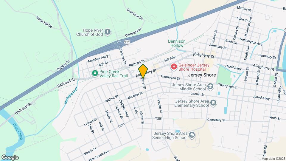 123 1/2 Oliver St Map and Location Details