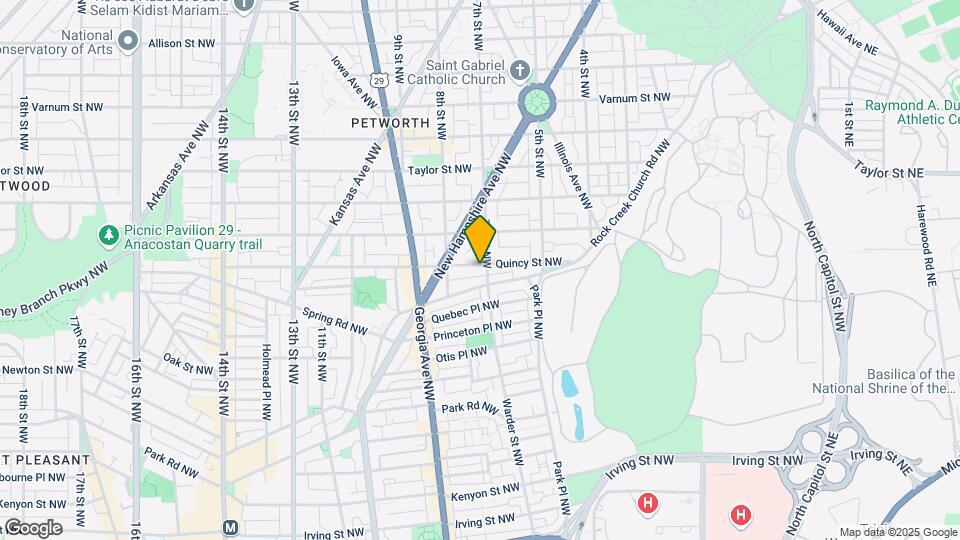 700 Quincy St NW Map and Location Details