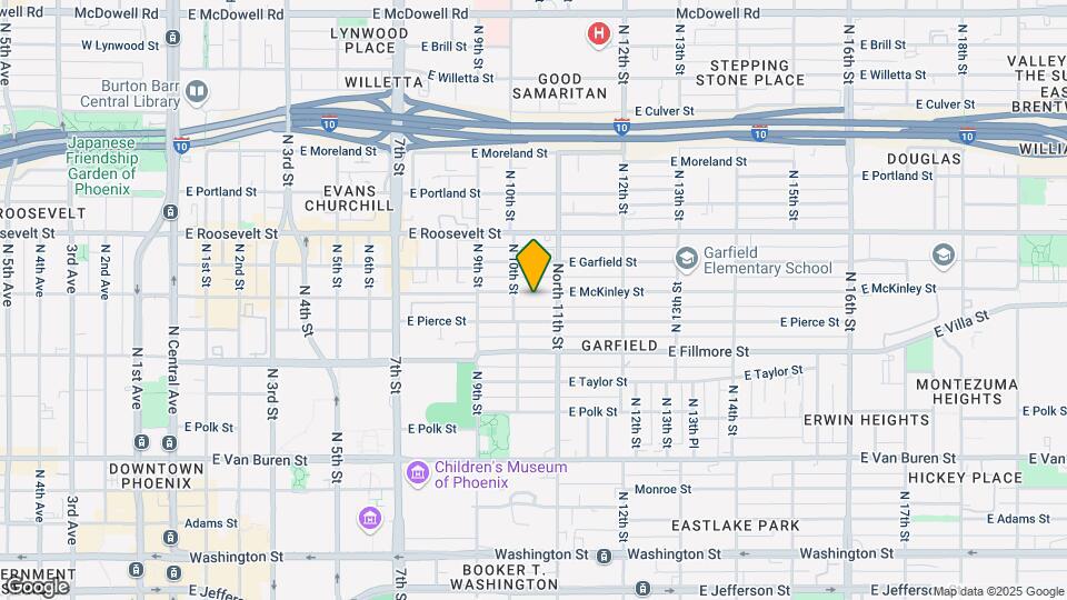1017-1021 E McKinley St Mapa y Detalles de la Ubicación