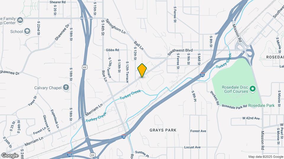 1127 Merriam Ln Map and Location Details