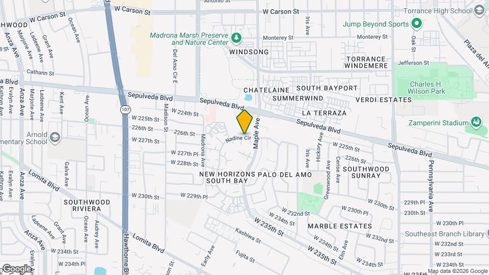Casa Del Amo Apartments Map and Location Details
