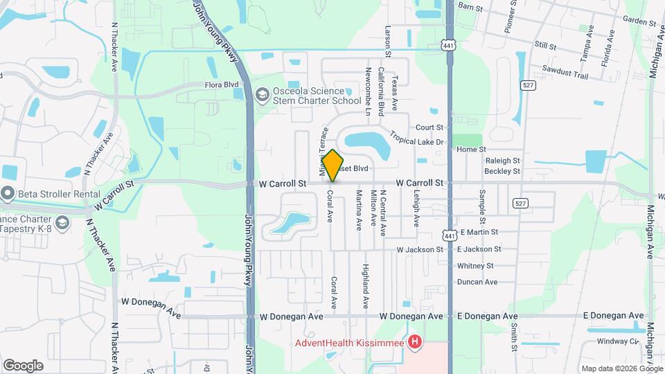 2633 Coral Ave Map and Location Details