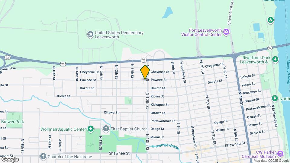 923 N 10th St Map and Location Details
