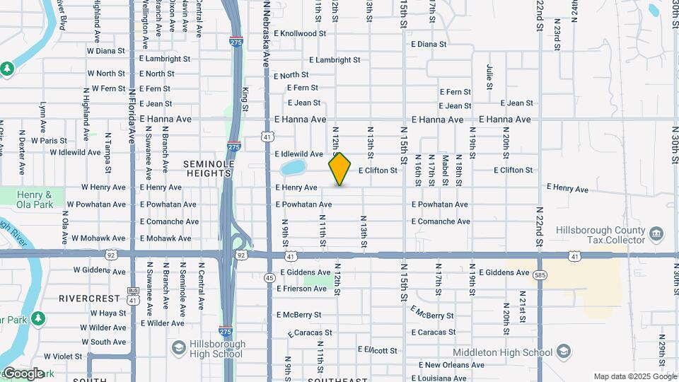 1213 E Henry Ave Map and Location Details