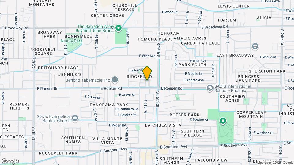 5117 S 15th Pl Map and Location Details