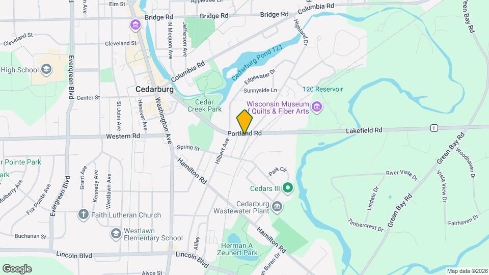 N49W5593 Portland Rd, Unit #1 Mapa y Detalles de la Ubicación