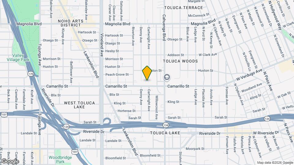 10707 Camarillo St Map and Location Details