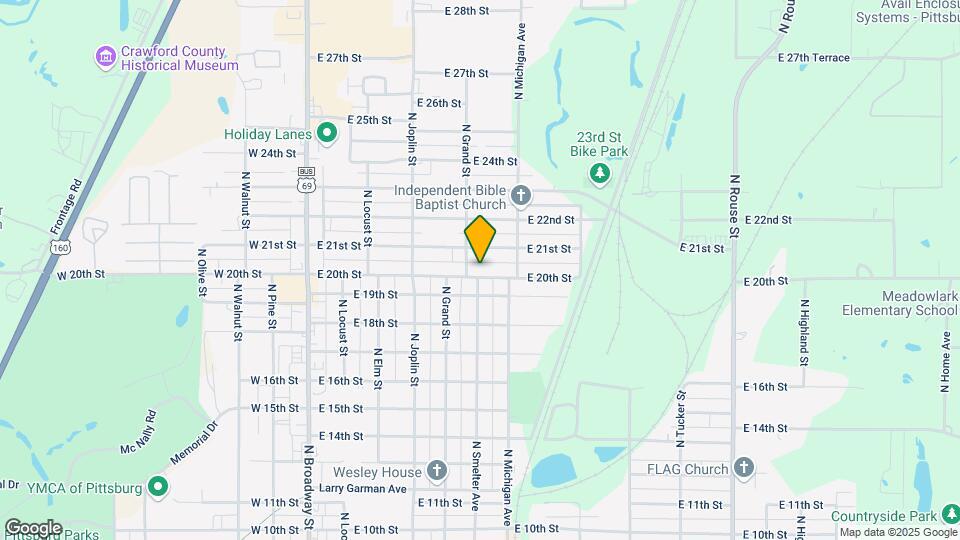 507 E 20th St Map and Location Details