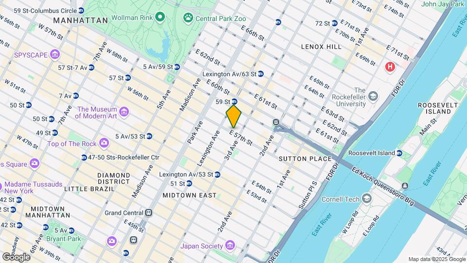 157e E 57th St Map and Location Details