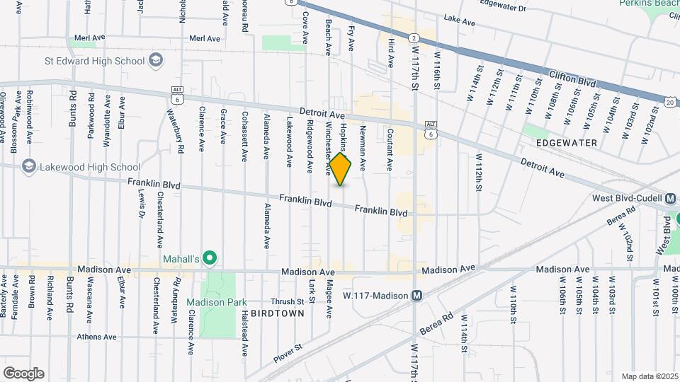 1520 Hopkins Ave Map and Location Details