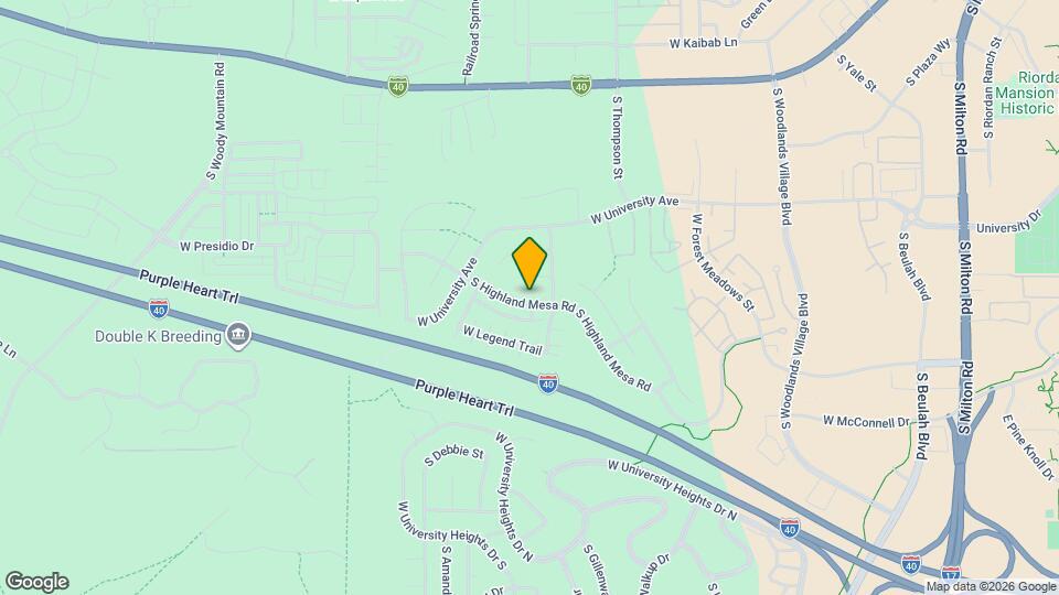 2082 S Highland Mesa Rd Map and Location Details