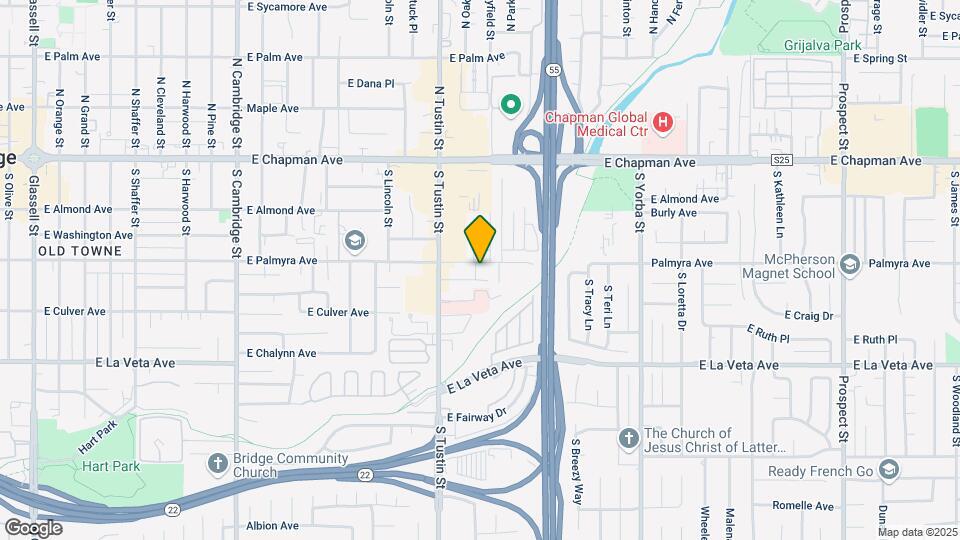 1824 E Palmyra Ave Map and Location Details